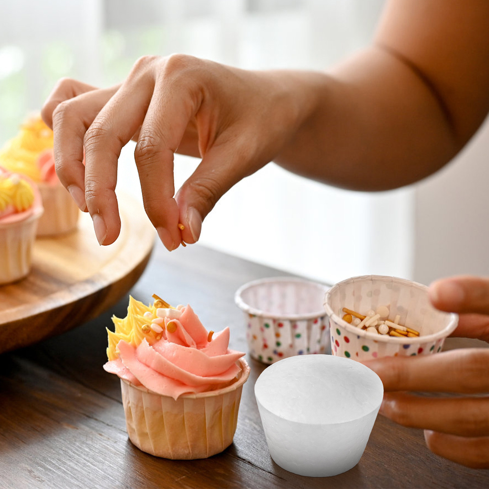 Wedding Supply Decor - 20Pcs Cake DIY Cupcake Foams Sturdy