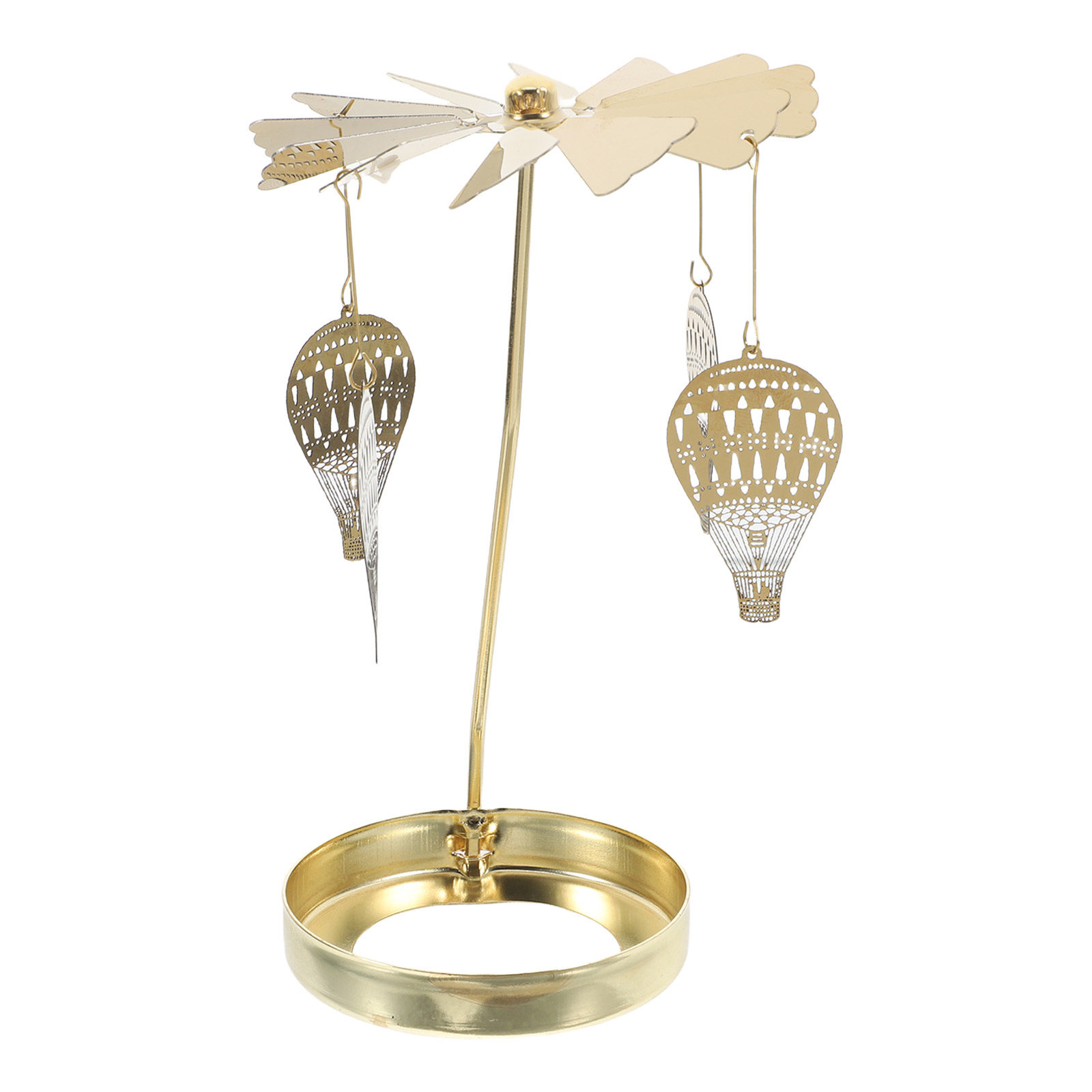 Wedding Supply Decor - Metal Rotating Holder Spinning Tealight Base