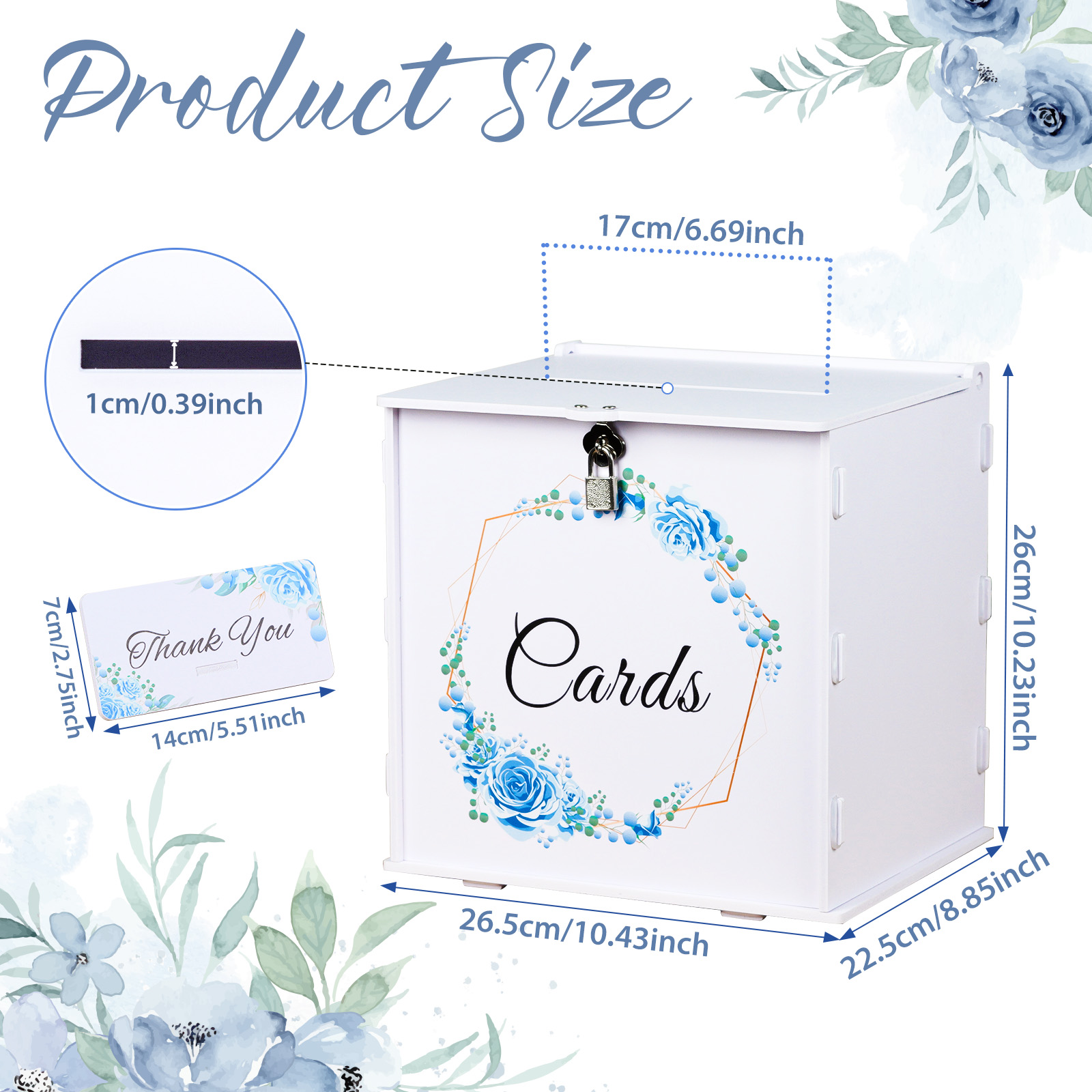 White Wedding Card Box with Lo - Wedding Card Box review and price