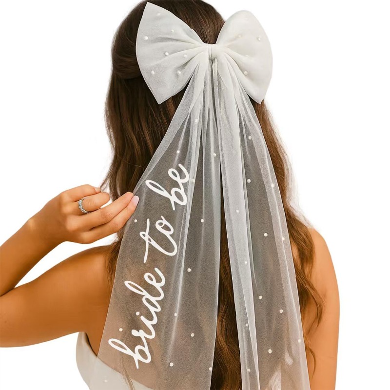 Bride To Be Bow Veil - Bachelo - Wedding Supply List review and price