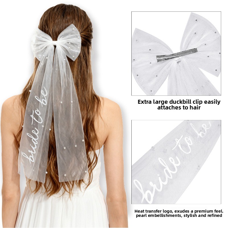 Bride To Be Bow Veil - Bachelo - Wedding Supply List review and price