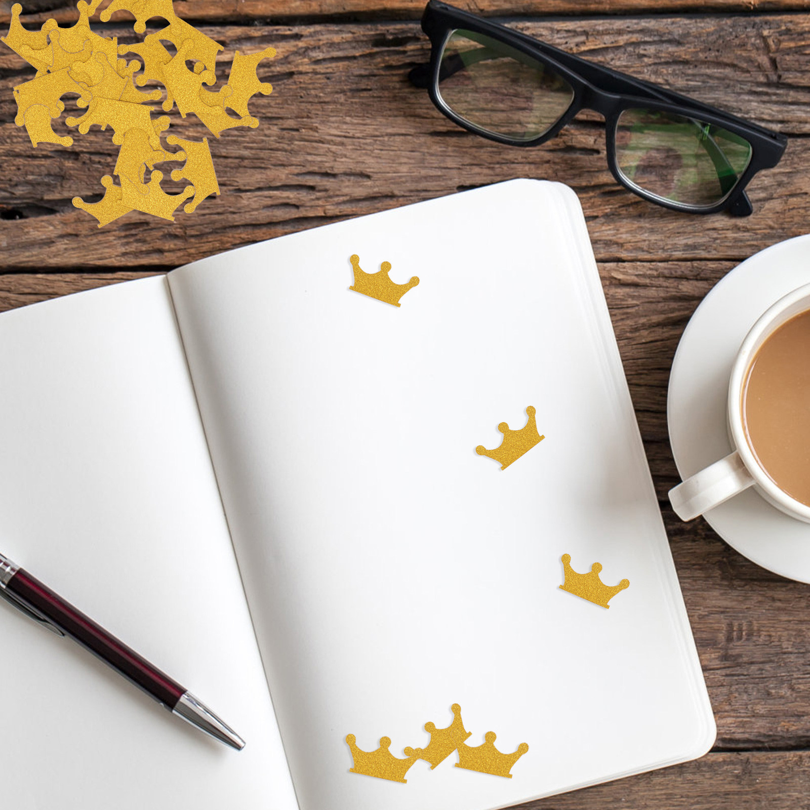 200Pcs Crown Confetti Golden P - Papercraft Supply Confetti review and price