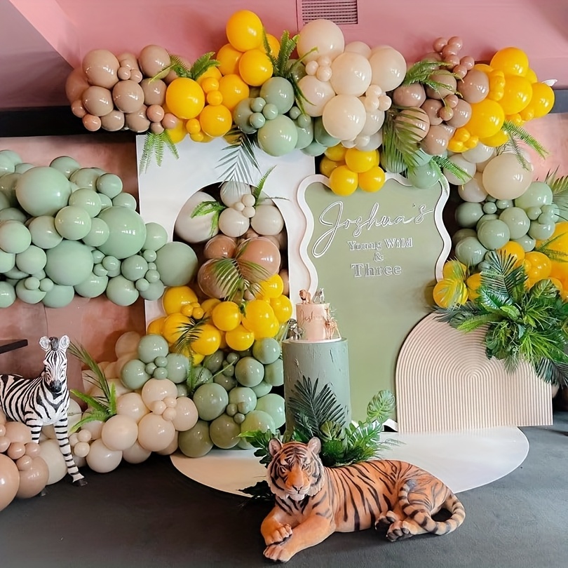 146pcs Sage Green Yellow Ballo - Wedding Balloon Arch review and price