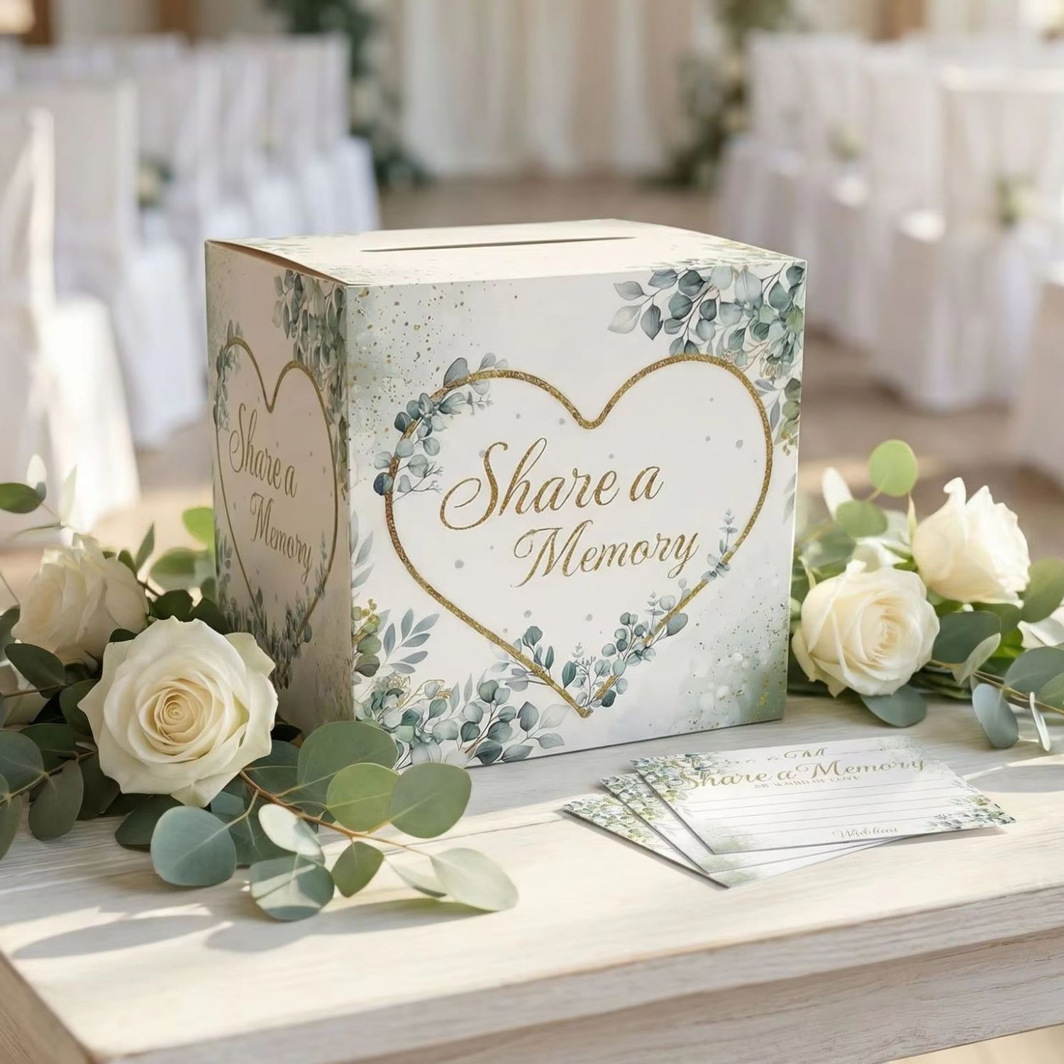 White Floral Wedding Card Box  - Wedding Card Box review and price