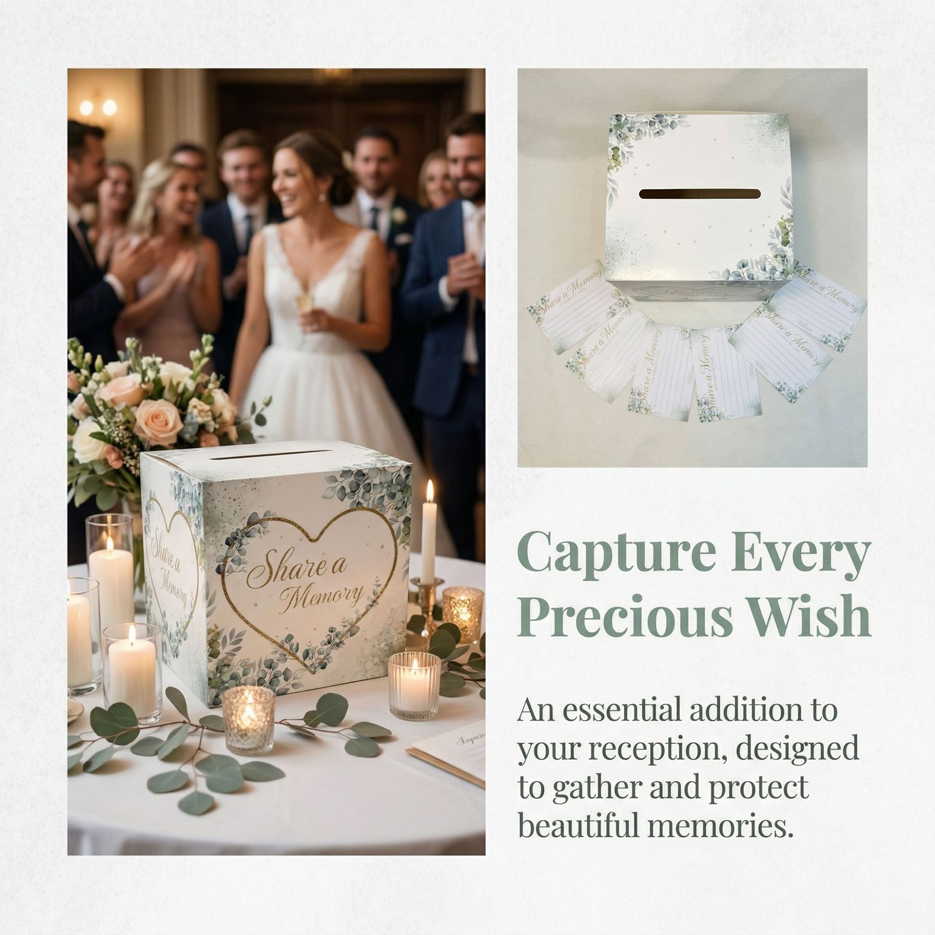 White Floral Wedding Card Box  - Wedding Card Box review and price