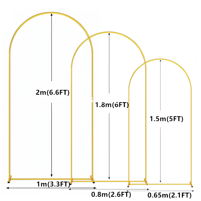1pc Gold Metal Arch Backdrop S - Wedding Support review and price