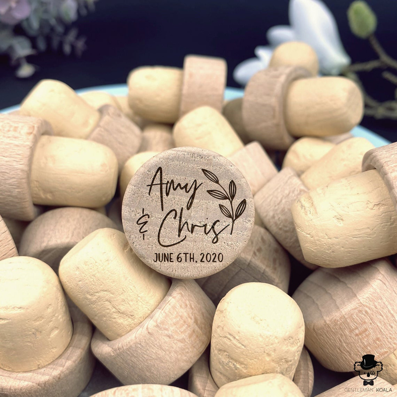 Customized Wood Wine Stopper W - Wedding Supply List review and price