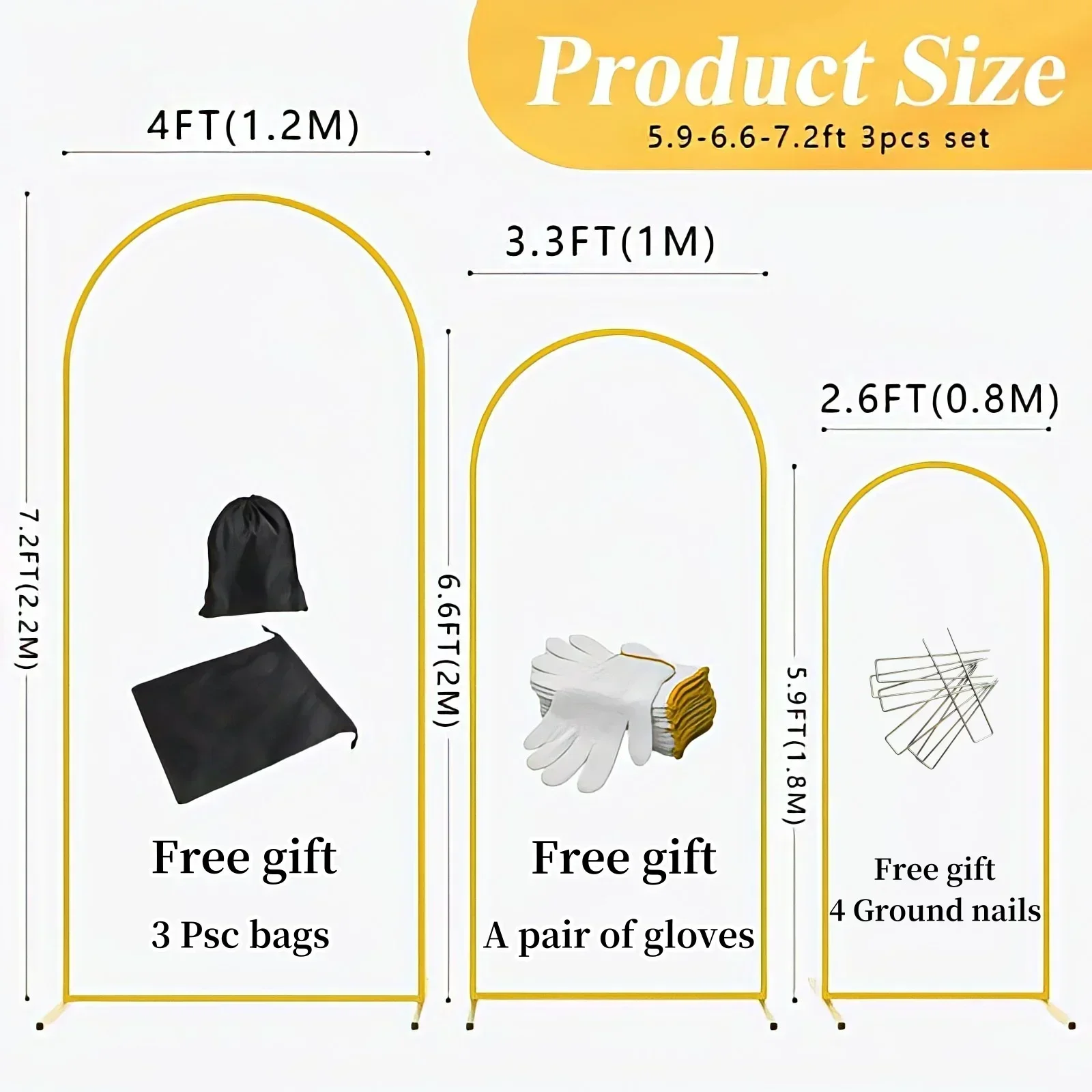 EU Warehouse Gold Metal Balloo - Wedding Support review and price